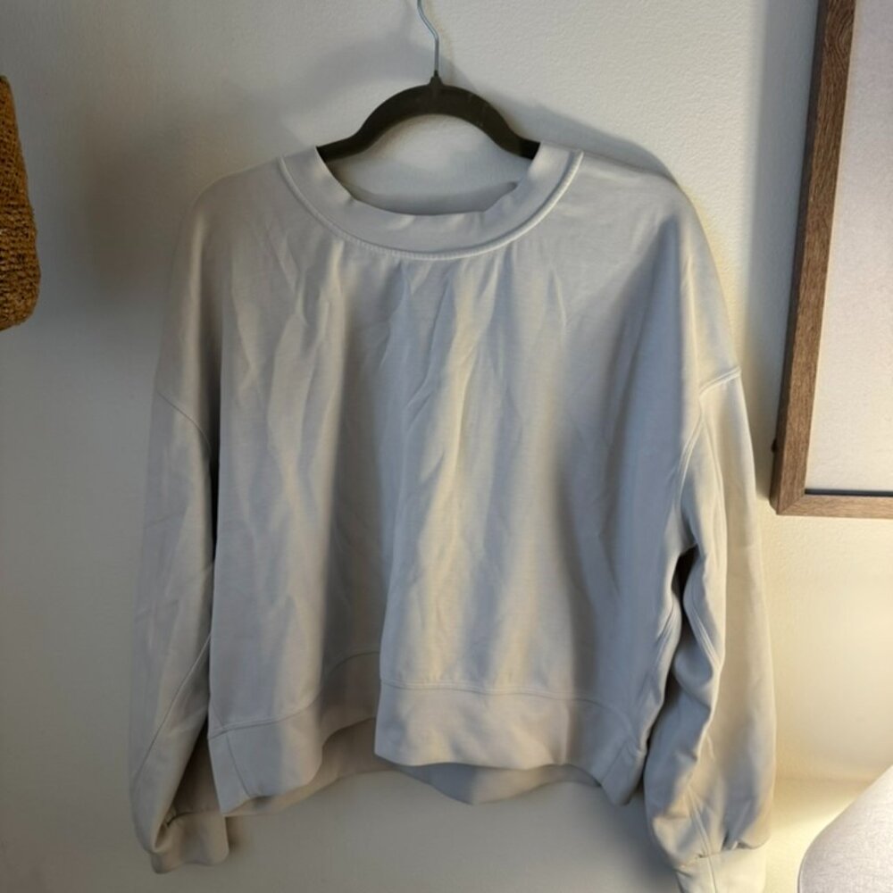 lululemon athletica Beige Crewneck Sweatshirt